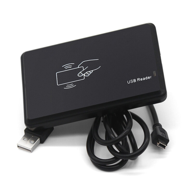 Lecteur RFID, Port USB EM4100 TK4100, 125khz, 13.56MHZ, sensibilité sans contact, carte intelligente, système de windows Linux