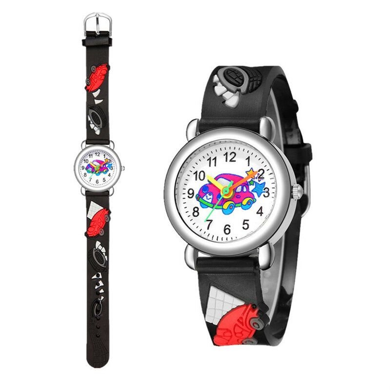 Relojes bonitos con diseño de dibujos animados para niños y niños reloj de pulsera analógico de cuarzo regalo