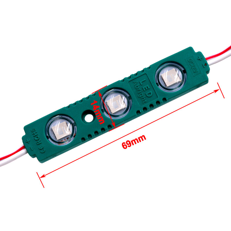 DC12V LED โมดูล SMD5054 Super Bright LED โมดูลแสงสำหรับโฆษณาคุณภาพสูง 3 พิกเซล LED 1 PC 5 10pcs 20pc