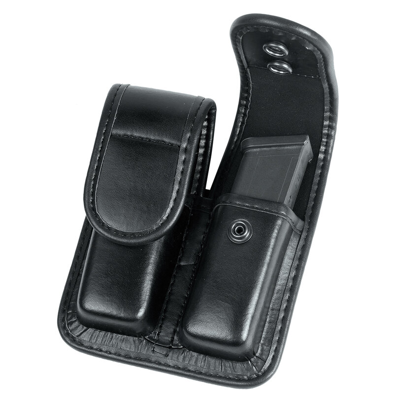 MOLDED Double Mag Pouch Holster With Double and Single Stack Magazines .380, 9mm & 40 Cal for S&W M&P Ruger Glock Walther H&K