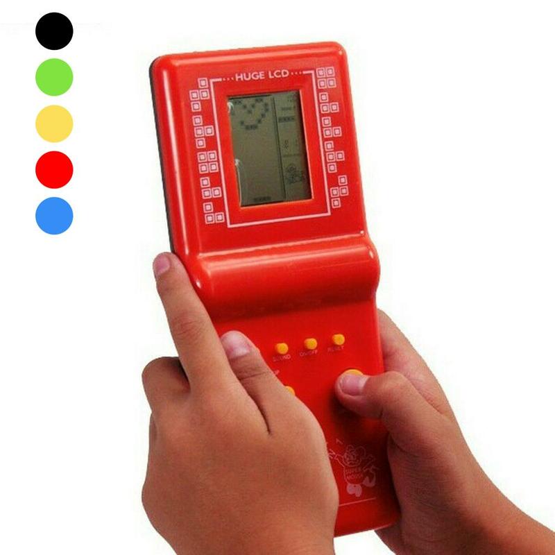 Juegos de ladrillos clásicos de Tetris, Mini máquina de mano, juguetes de Tamagochi, máquina de juegos portátil de juego clásico Retro electrónico