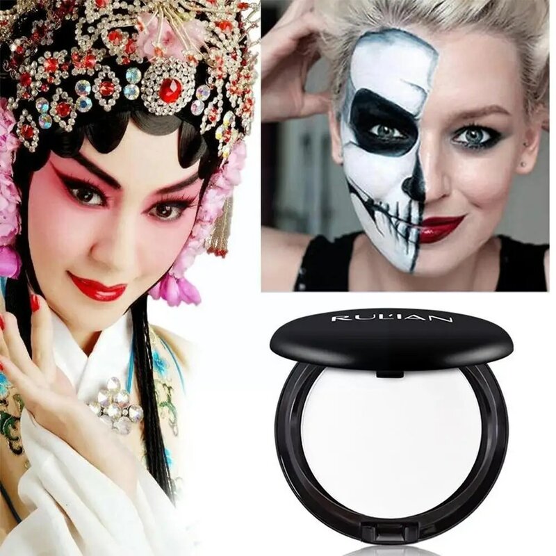 White Makeup Foundation Cream Concealer Cosplay White Zombie Make-Up Face Cream Halloween Face
