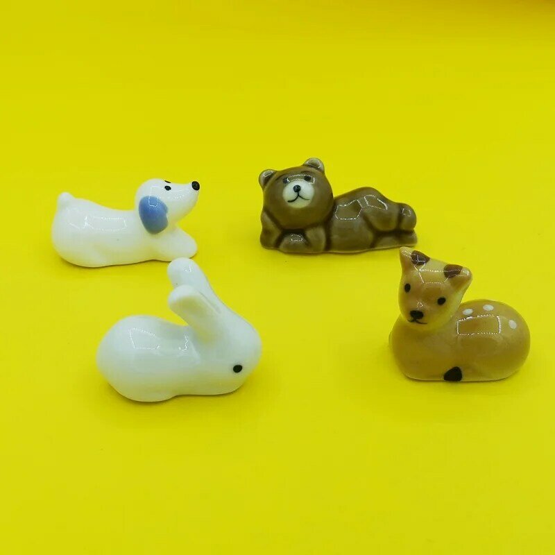 Cute Animal Ceramic Paint Brush Pen Holder Pen Rack Display Stand Palette for Watercolor Gouache Acrylic Painting Art Supplies