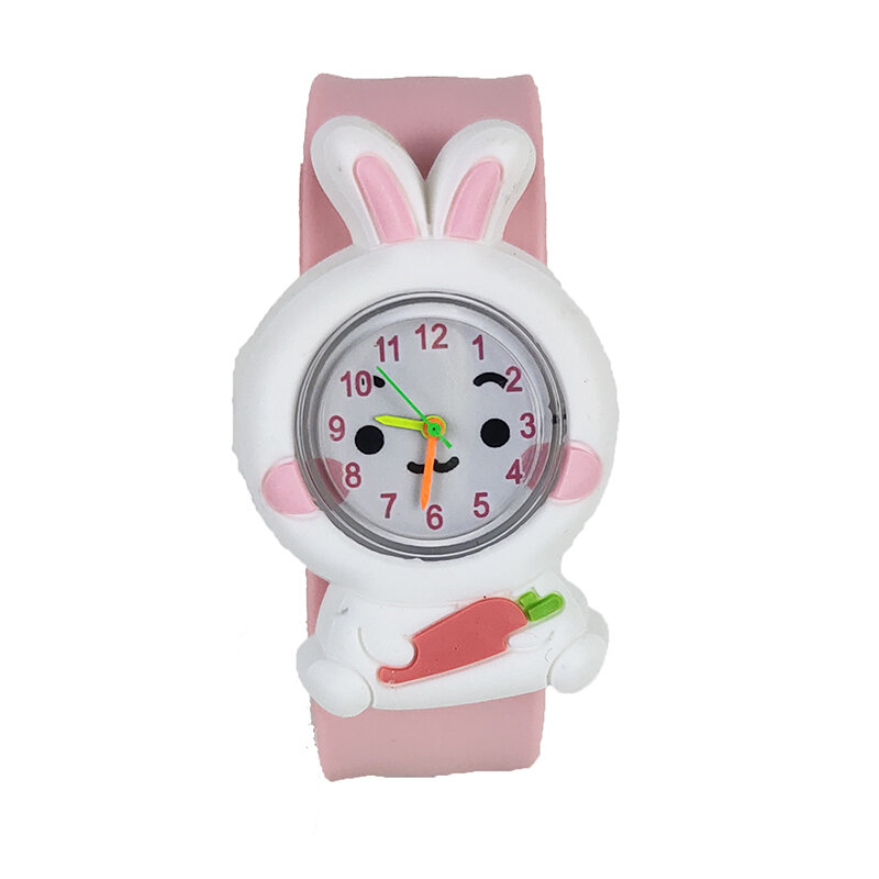 Детские подарки, игрушечные часы, Мультяшные аниме в форме кролика, детские часы для мальчиков и девочек, спортивные кварцевые часы с кроликом