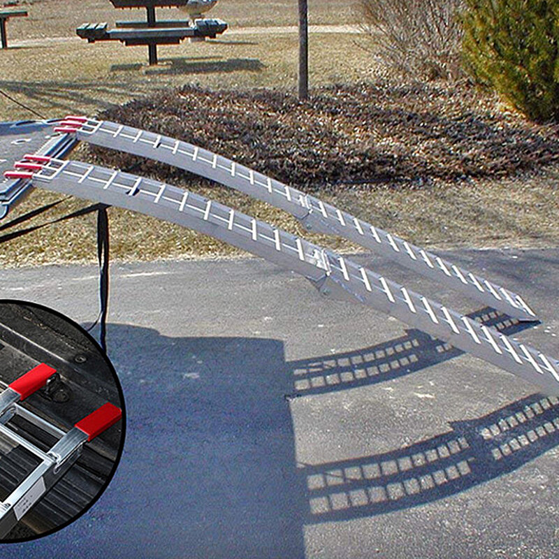Rampe de pont en alliage d'aluminium pour moto, artefact monté sur la voiture, plate-forme de déchargement, 340kg