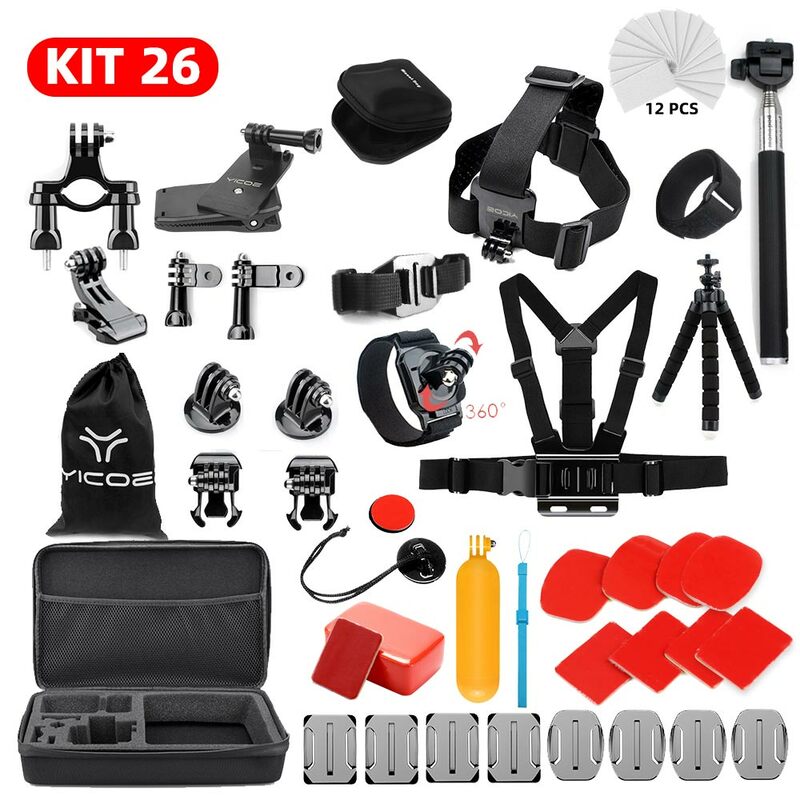 Voor Go Pro Hero 7 6 5 4 Accessoires Kit Voor Gopro 7 Sessie Voor Eken Sjcam Xiaomi Yi 4 K Case Voor Mijia Action Sport Camera