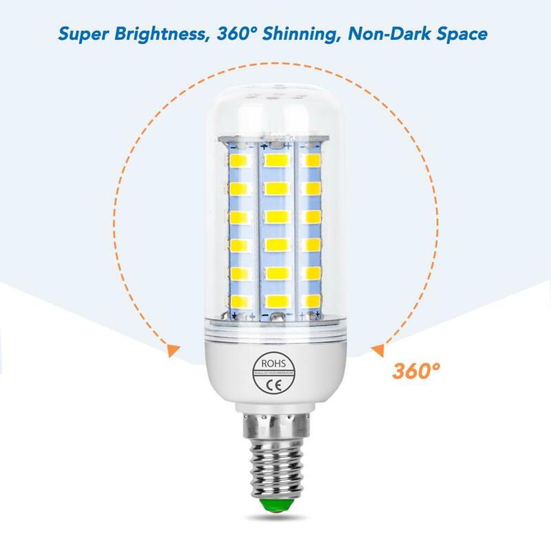 E14 LED Lampe Mais Led-lampe G9 220V E27 Glühbirne GU10 Bombillas 24 36 48 56 69 72leds B22 Kerze Licht Kronleuchter Beleuchtung 5730