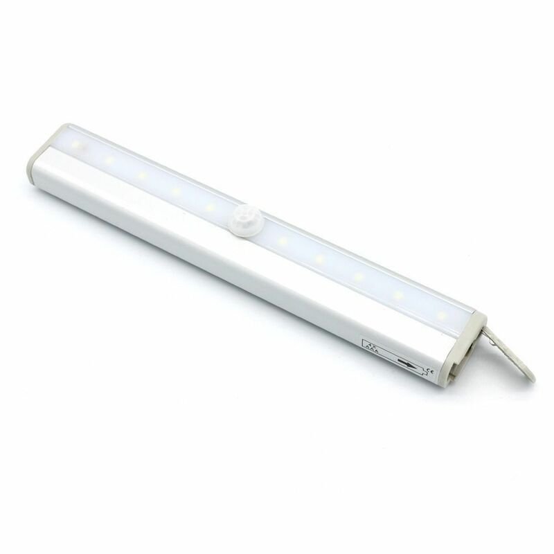 Motion Sensor Nachtlicht Trinkwasser 10 LED Schrank Lichter Batterie Powered Drahtlose Schrank IR Infrarot Motion Detector Wand Lampe