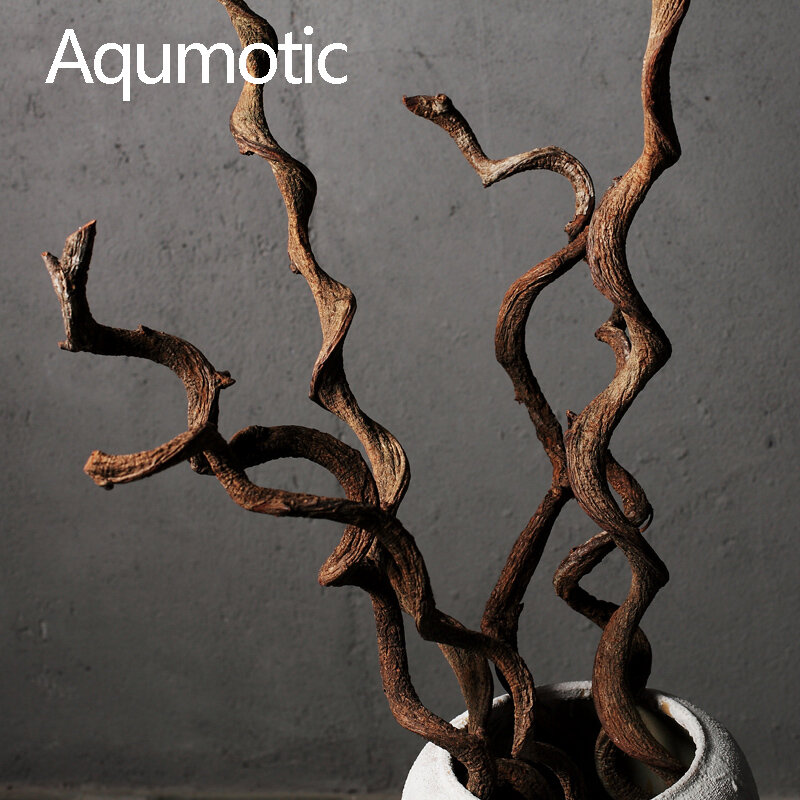 Aqumotic-Branches sèches de vigne de dragon du Vietnam, accessoires en rotin naturel, artisanat de fleurs, décoration d'art WUNICEF, tenue de maison, 1PC, 45cm