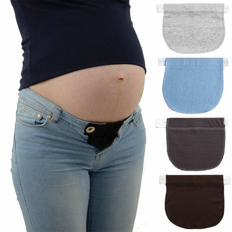 Pretina elástica ajustable para mujer, cinturón de maternidad para embarazo, ropa, pantalones, extensor de cintura, accesorios de costura para embarazadas