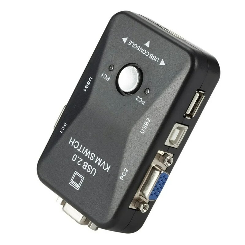 Kvm-switch vga Kabel Hohe Qualität USB 2,0 vga splitter Box für USB Key tastatur maus monitor adapter usb schalter drucker
