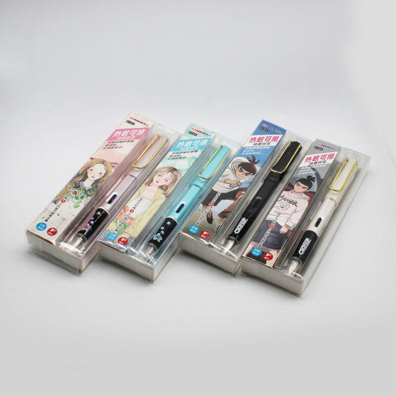 Nowy 2020 kasowalna pióro wieczne z tuszem sac Cartridge prezenty termiczne tarcie kasowalne szkolne materiały papiernicze długopisy biurowe pisanie