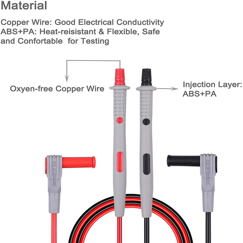JXSINONE  P1503 Multimeter Probe  replaceable needles test leads kits probes for digital multimeter cable feeler for multimeter