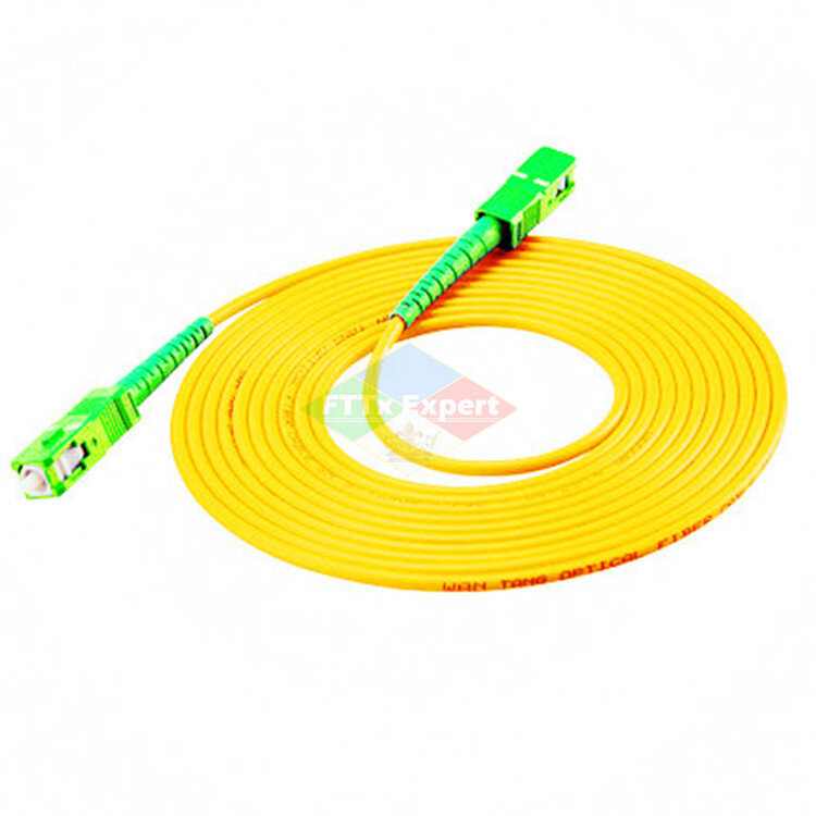 Frete grátis 10 pçs/lote sc/APC-SC/apc simplex 9/125 único modo sm cabo de fibra óptica cabo remendo fibra jumper
