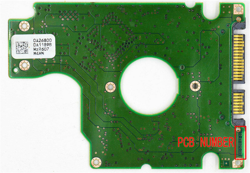 Hitachi HDD PCB 110 320 0A25182 01 , / IC: 0A26228 / 0A26800,0A53112,0A26799/HTS541080G9SA00,,