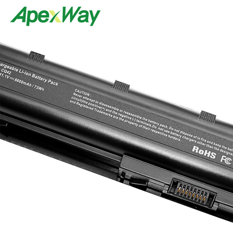 ApexWay-Batterie MU06 pour HP Pavilion DM4, DV3, DV5, DV6, DV7, G4, G6, G7, G72, G62, G42, Presario CQ32, CQ42, CQ43, CQ56, CQ62, CQ72
