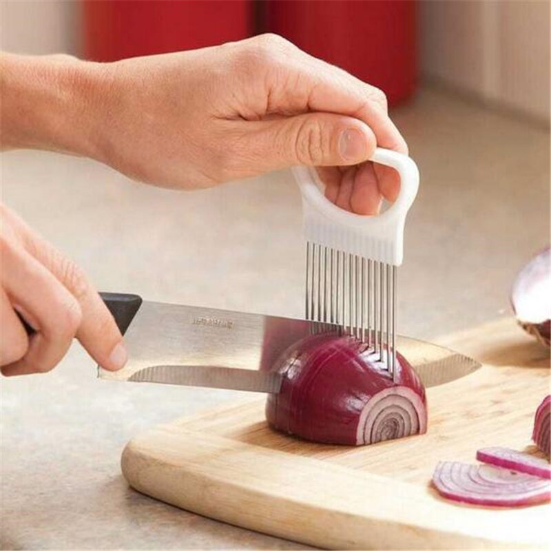 Nieuwe Keuken Gadgets Ui Snijmachine Tomaat Groenten Veilig Vork Groenten Snijden Snijgereedschap