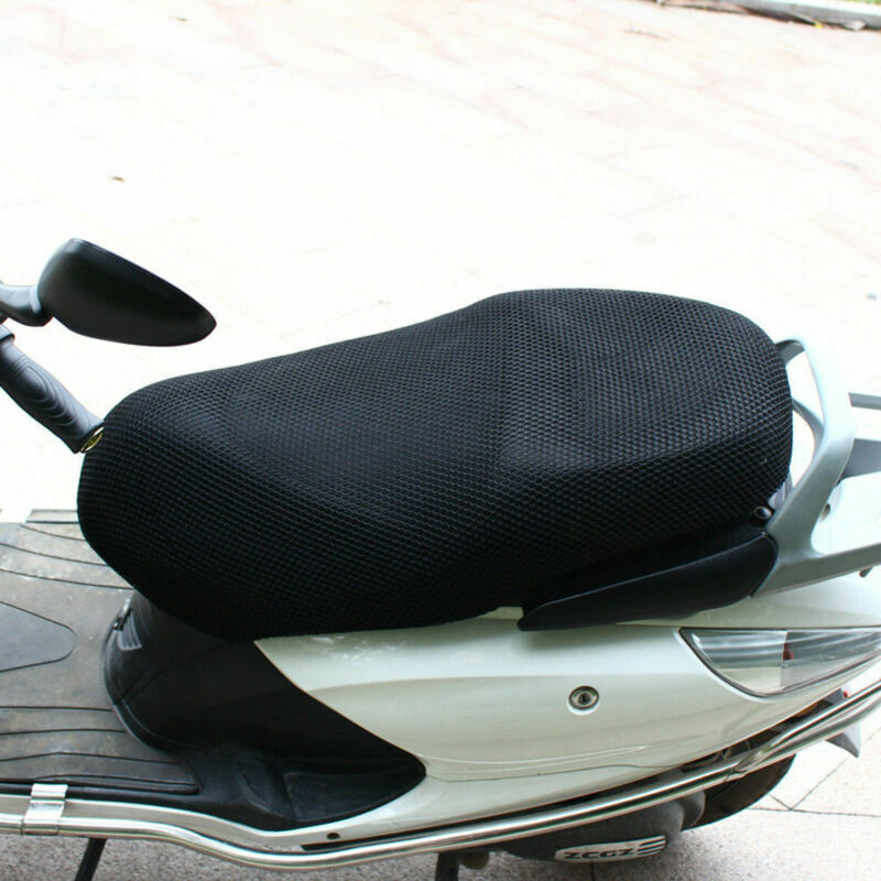 3d motocicleta carro elétrico net assento capa scooter malha respirável almofada esteira 1