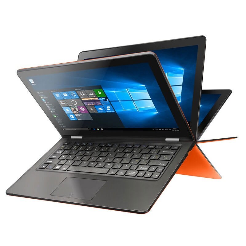 Notebook com tela sensível ao toque, 8gb, 11,6 foll, impressão digital, laptop, 360 graus