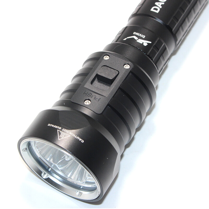 Linterna LED de buceo DX4S (mejorada de DX4) XM-L U2 3200LM, brillo, resistente al agua 100m, luz blanca