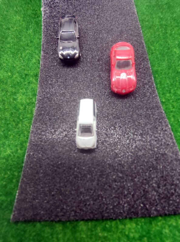 블랙 모델 주간 도로 테이프, 후면 접착 타르 국가 도로 철도 레이아웃 모래 테이블 재료 조경 모델링