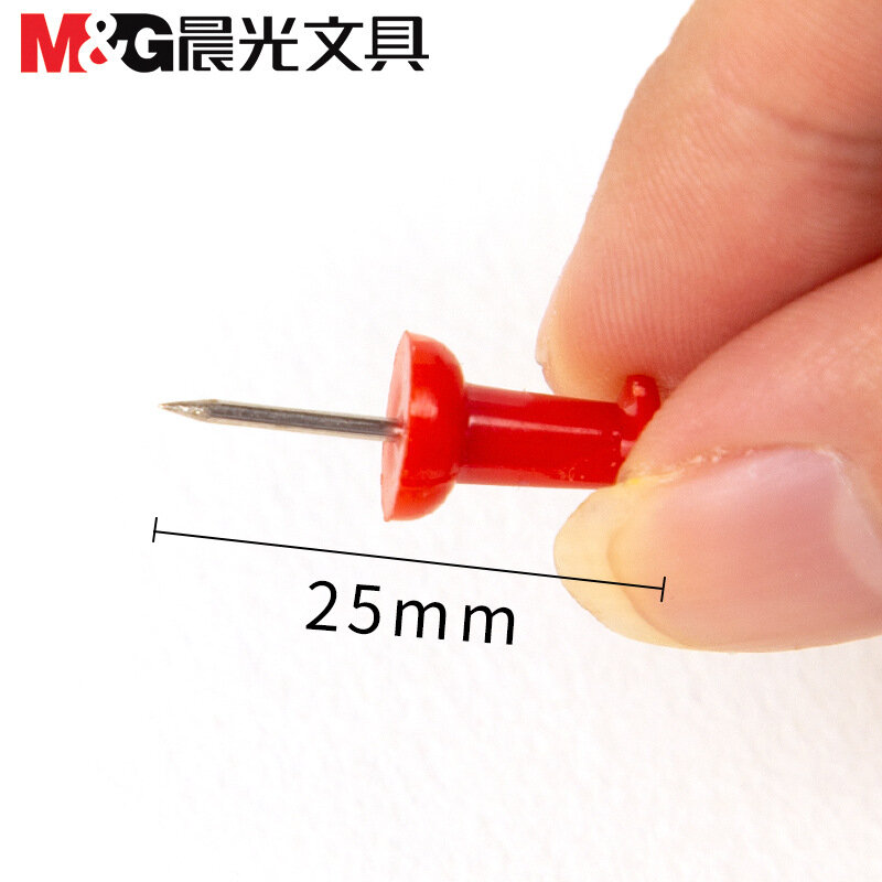 80 Pcs/pack M&G Colored Pushpins Metal Thumb Tacks Map Drawing Push Pins Crafts Office Accessories School Supplies Stationery