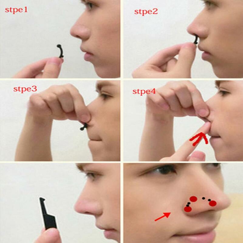 New1 Set correzione 3d Nose Up Stealth Lifting Bridge Shaper strumento di massaggio nessun dolore naso modellante Clip Clipper