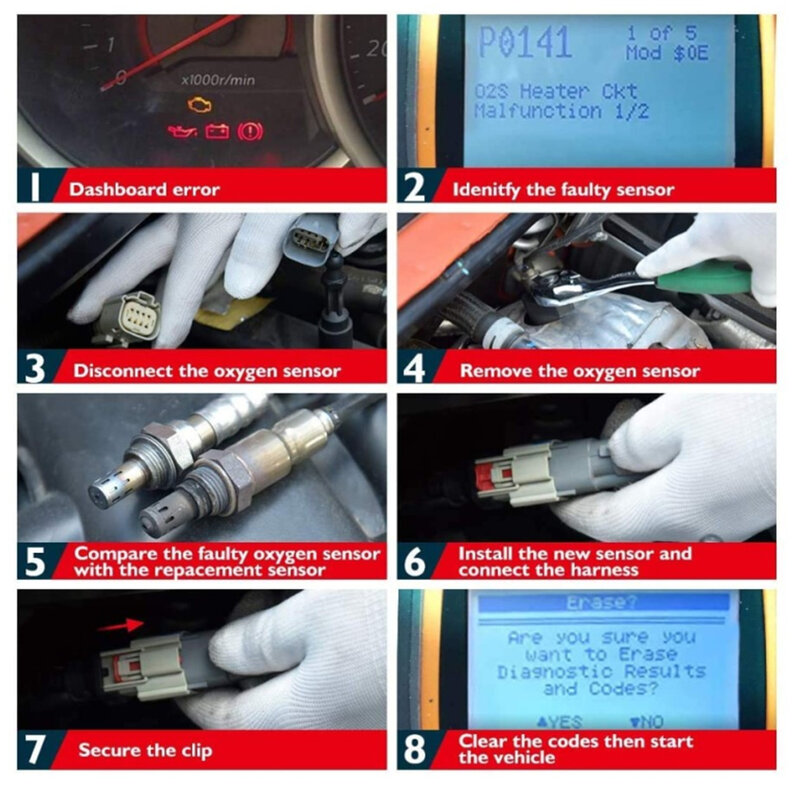 Sauerstoff Sensor 211500-7650 2115007650 Passt für 2014-2017 Nissan Rogue 2,5 L-L4 22693-4BA0A 234-9149 226934BA 0A 2349149