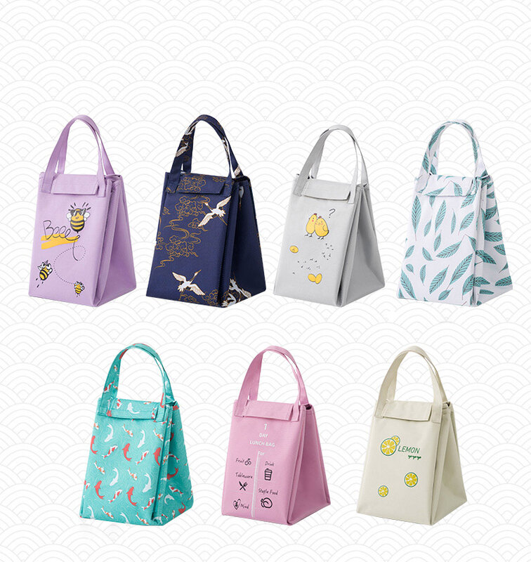 Многоцветные сумки, сумка для ланча, модная Милая женская сумка для воды, Разноцветные сумки, сумка для ланча, Термосумка для завтрака