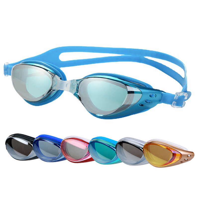 Plating Bijziendheid Zwembril Professionele Waterdichte Anti Fog Uv Schild Bril Zwembad Watersportbril Voor Mannen Vrouwen