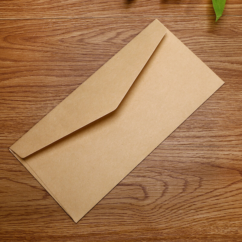 50/100PCS Classical White Black Kraft Blank Paper Window Envelopes for Wedding Invitation Envelope Gift Packaging Bag