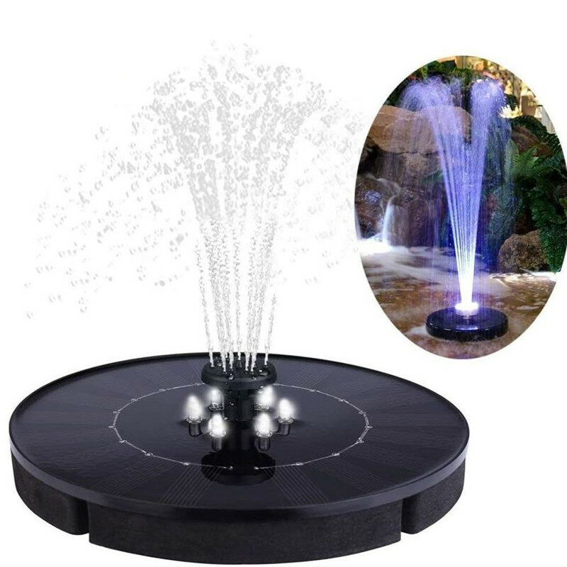 Solar Fountain Led Solar Water Fountain with LED Lights for Outdoor Landscape Garden Decor Floating Pool Fountain Solar Pump