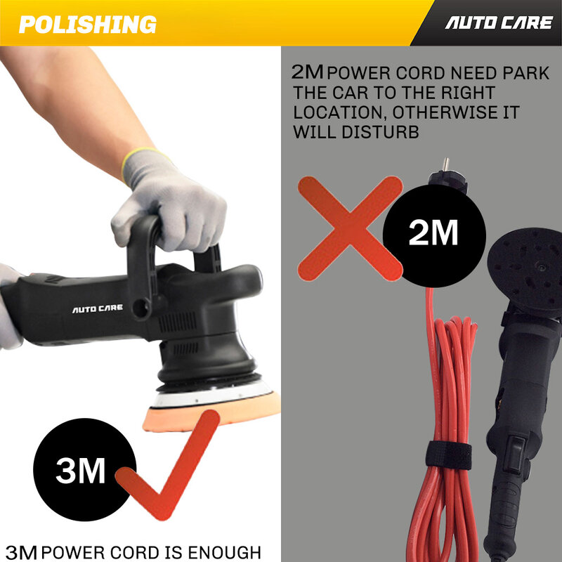 Lucidatrice per Auto 700W DA 6 pollici 21mm Orbit Dual Action lucidatrice automatica levigatrice a velocità variabile lucidatrice ceretta