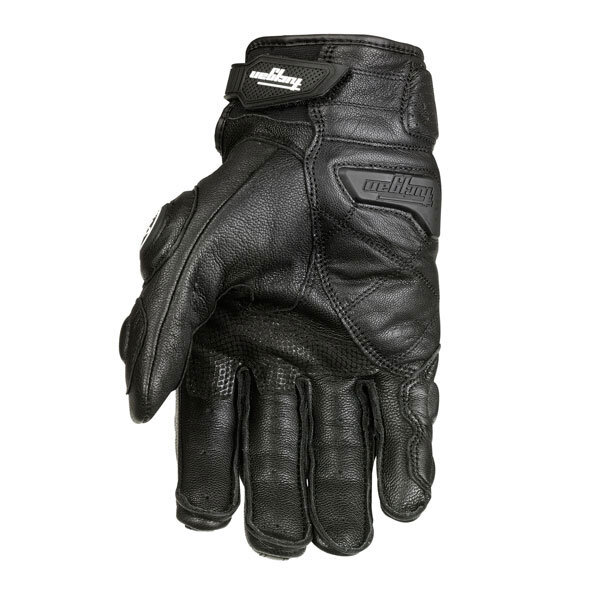 Sarung tangan balap motor kulit asli pria, sarung tangan tim berkendara jalan putih, sarung tangan musim panas musim dingin