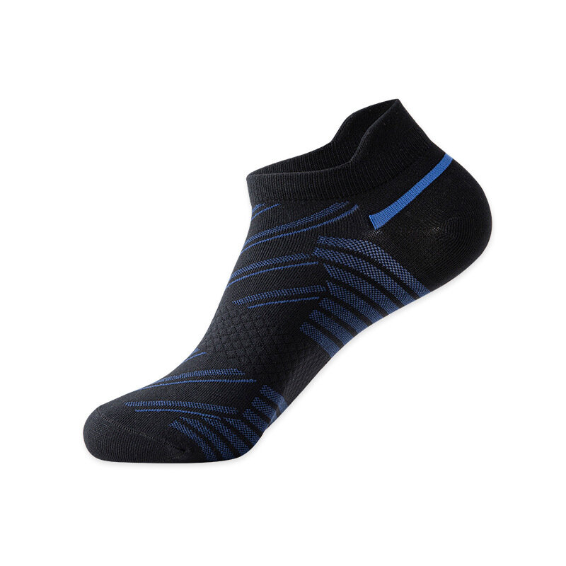 5 Pairs Autumn Athletic Sport Ankle No Show Socks Men Cotton Bright Color Mesh Breathable Invisible Outdoor Travel Socks