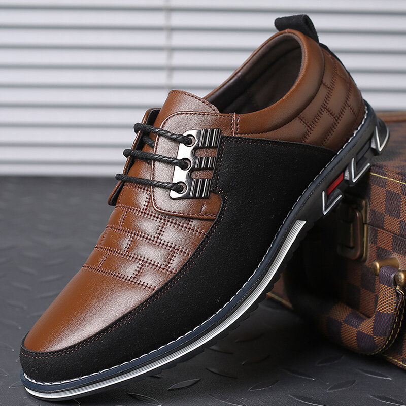 Sapatos de couro casual masculino, clássico, preto, respirável, negócio, tamanho grande, marca, moda, venda quente