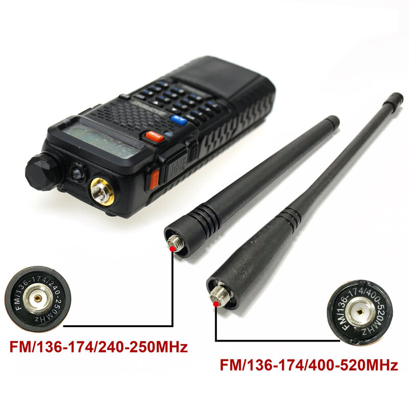 BAOFENG-walkie-talkie UV-5R III, Radio bidireccional de largo alcance, con auricular, 5W, 3800mAh