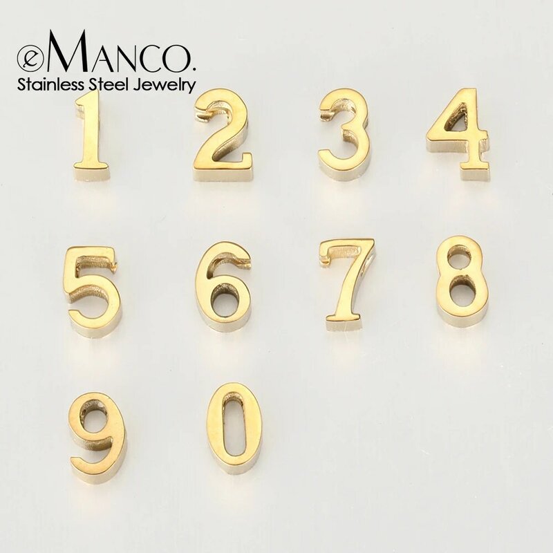 eManco Wholesale Stainless Steel Diy Designer Charms Gold Color  Necklace Pendants Jewelry Making Supplies Make up Accessories