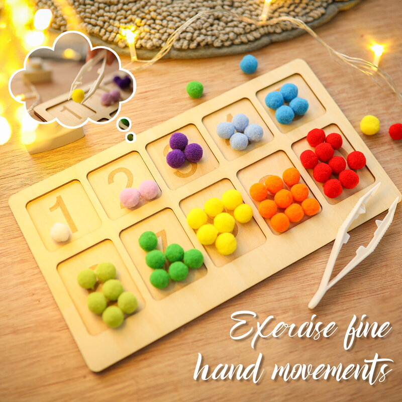 Montessori Rainbow Board ไม้ธรรมชาติของเล่นสำหรับเด็กสี Sorting การศึกษา Nordic ของเล่นคณิตศาสตร์ช่วยสอนของเล่นของขวัญ