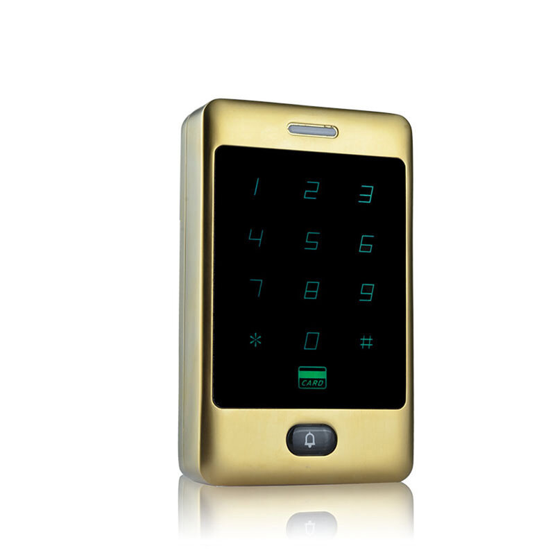 Standalone Access Control ระบบ RFID ปุ่มกดสัมผัสโลหะกันน้ำ IP65 ประตูล็อคระบบรักษาความปลอดภัย