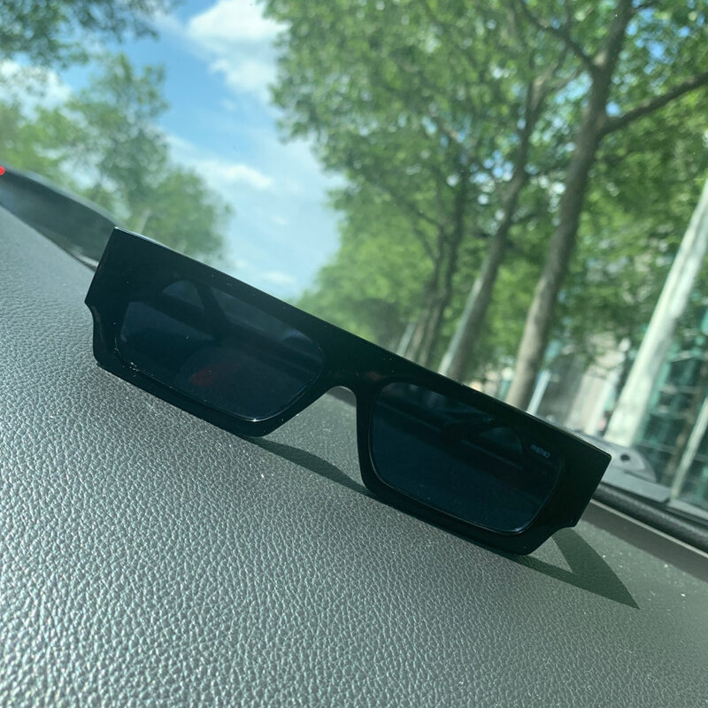 작은 직사각형 여성 태양 안경 브랜드 남성 UV 음영 레트로 스퀘어 블랙 선글라스, 2021 럭셔리 안경 화이트 장식 안경