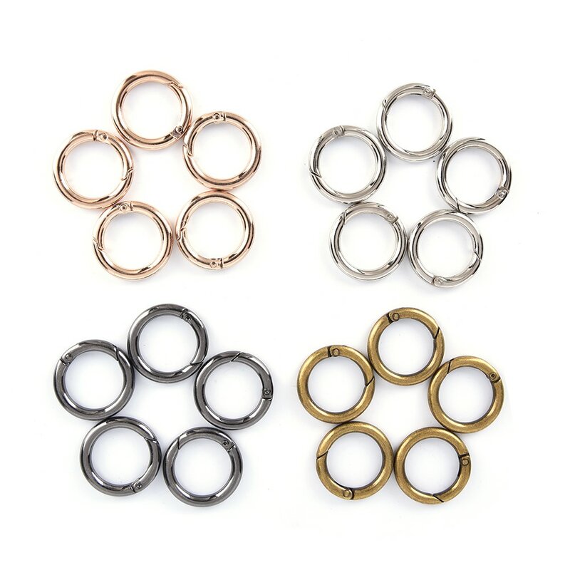 Gancho de anillos de alta calidad, accesorios para bolsas, 4 colores, venta al por mayor, 10 unids/lote