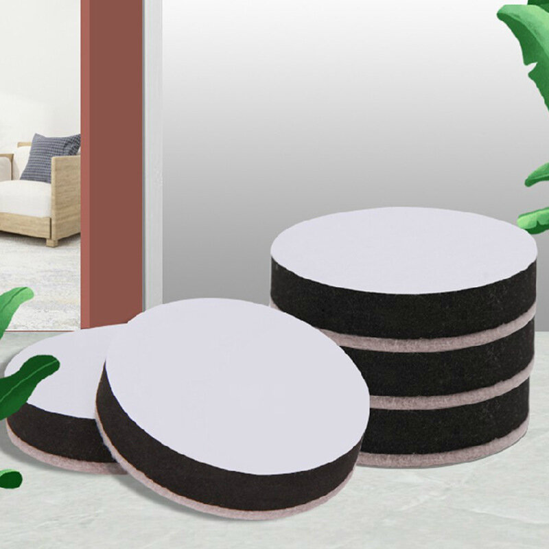 4PCS Furniture Risers Round Bed Riser Sofa Lift, Adds 16.5cm Height to Furniture, Self-Adhesive Chair Table Riser Quiet Pad