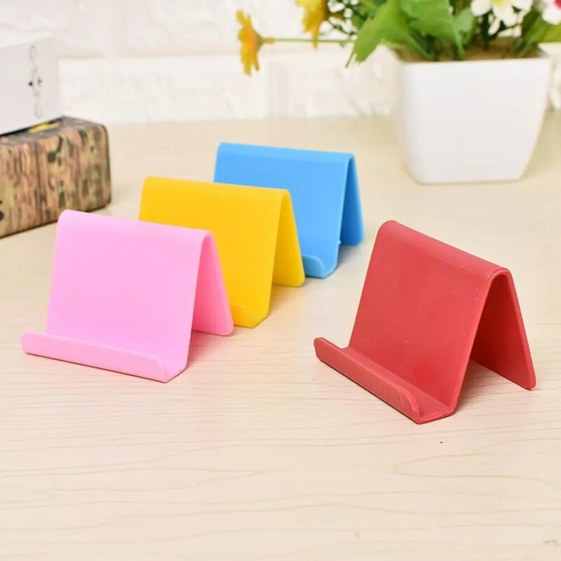 Lazy Universal Mobile Phone Holder Portable Mini Candy Desktop Stand Business Card Cell Phone Holder Dropshipping