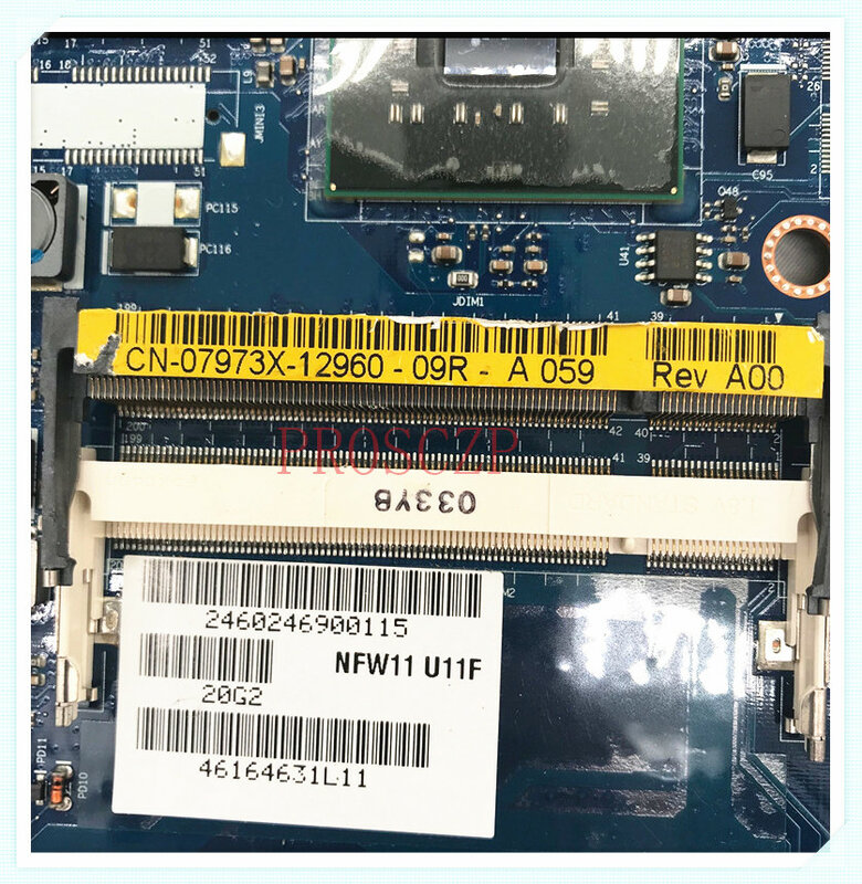 CN-07973X 07973X 7973X 고품질 메인 보드 DELL Inspiron 1427 노트북 마더 보드 KFW11 LA-4841P PM45 DDR3 100% Full Tested