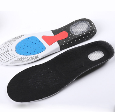 Sports insole breathable shock absorption thickening heel silicone mat Dropshipping