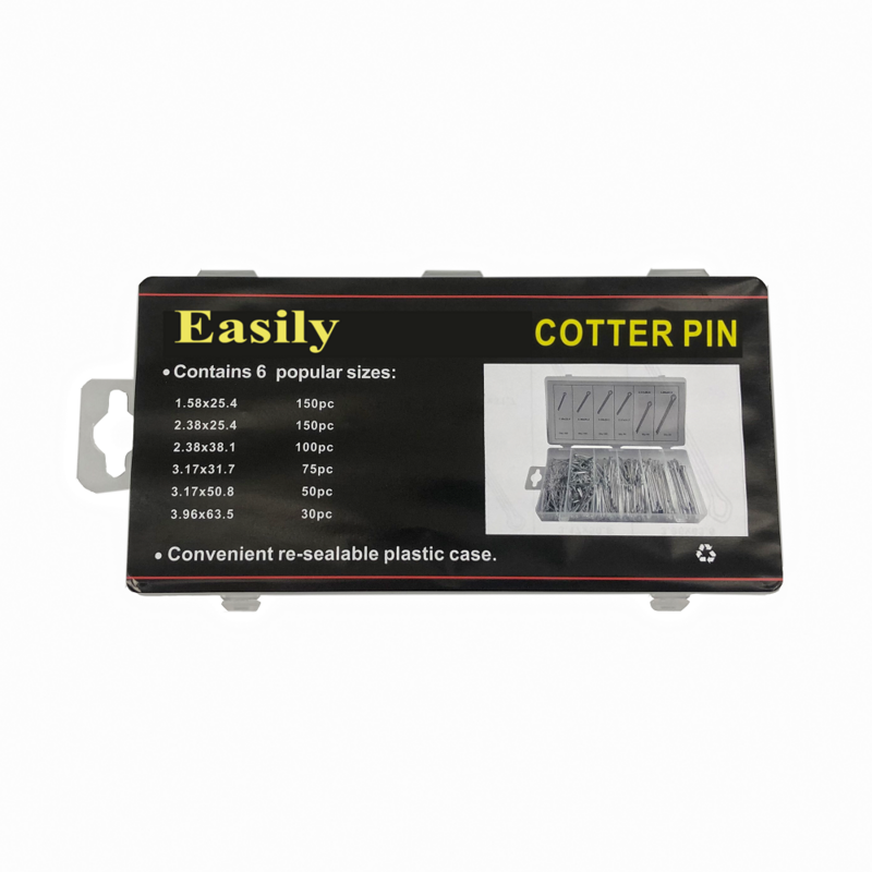 555 Cotter Pin surtido llave de pelo 555 piezas tienda Set 6 tamaños eje suspensión rueda
