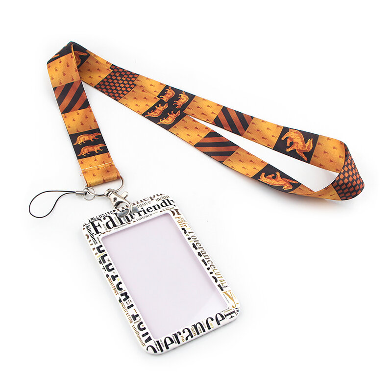 ER718 Movie Wizard Student Lanyard Card ID Holder Car KeyChain ID Card Pass Gym Mobile Phone Badge Kids Key Ring Holder Jewelry