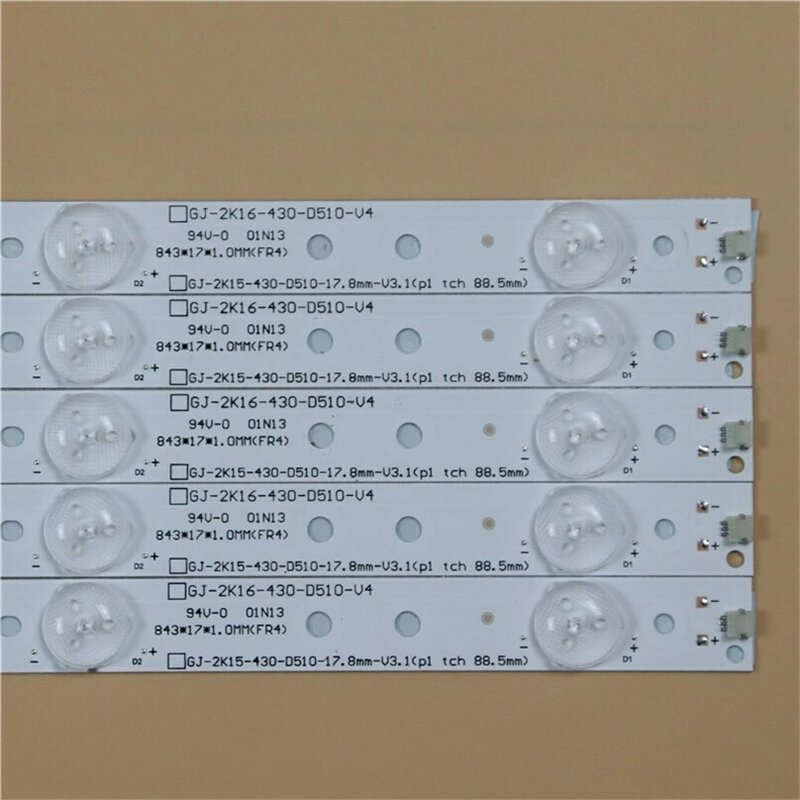 TV LED Full Array บาร์สำหรับ Philips 43PFS5532/12 LED Backlight แถบ Matrix ชุด LED โคมไฟเลนส์วง LBM430P1001-AJ-2S LB43003