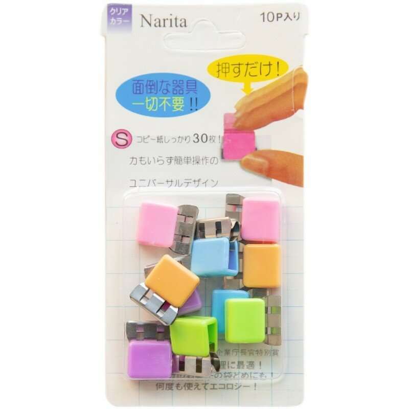 10/20pcs Mini Color Paper Clips Set Candy Transparent Metal Bookmarks File Index Page Holder Clamp Office School A6709